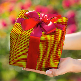 Smält Guld, effekt Moiré Rand - Abstrakt av trippy Presentpapper