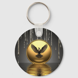 🦅 Smält Guldörn Kraftanhängare Charm 🦅 Nyckelring