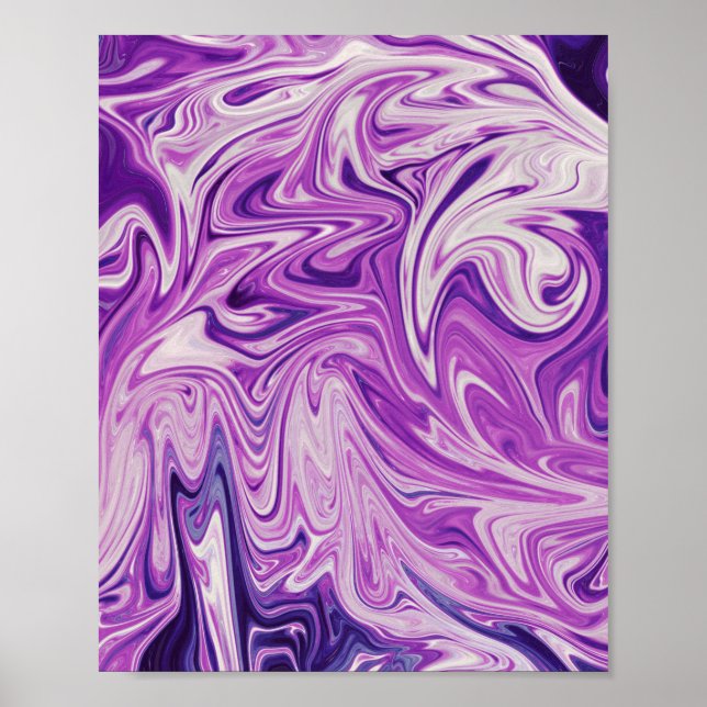 Smält lava-abstrakt poster (Framsidan)