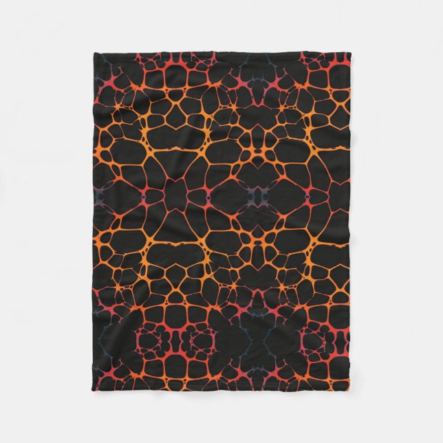 Smält Lava Geometrisk Filta Fleecefilt (Framsidan)