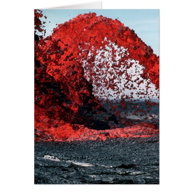 Smält Lava Hälsningskort (Framsidan)