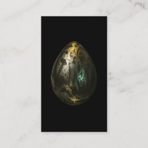Smält metallägg visitkort