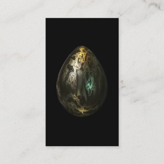 Smält metallägg visitkort (Framsida)