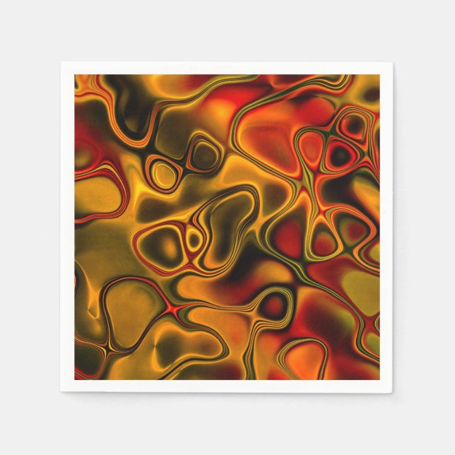 Smält Pappert chokladkapsel Napkin Pappersservett (Framsidan)