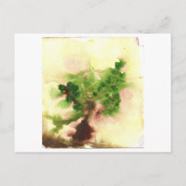 Smalt suddigt vykort träd