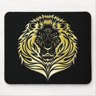 Smälta guld- lejona Mousepad Musmatta