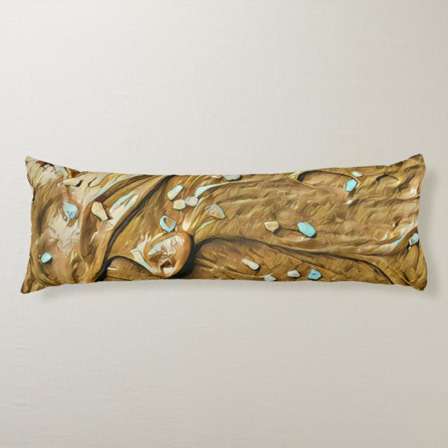 Smältade sprinkler av glass kroppskudde (Framsidan)