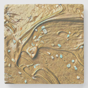 Smältade sprinkler av glass stenunderlägg