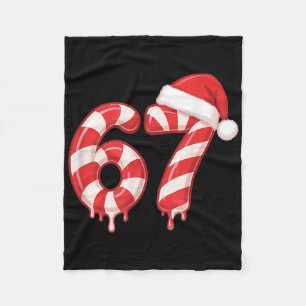 Smältande Candy Cane 67 Juldesign Fleecefilt