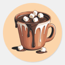 Smältande chokladvulkan fantasin dekal