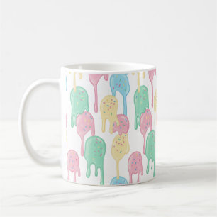 Smältande glass och strössel-mönster kaffemugg