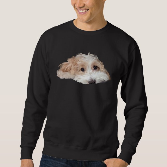 smältande hund lång ärmad tröja (Framsida)