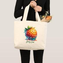 Smältande jordgubbs-berry CoolTote-väska