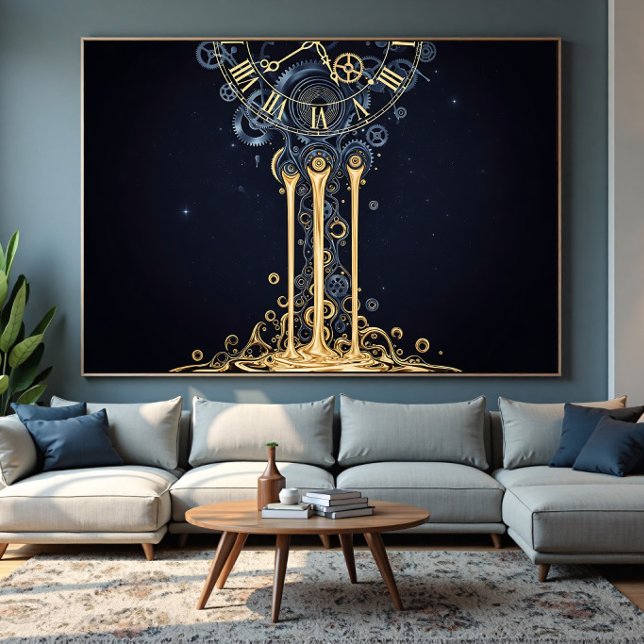 Smältande Kosmisk Klocka Poster (Skapare uppladdad)