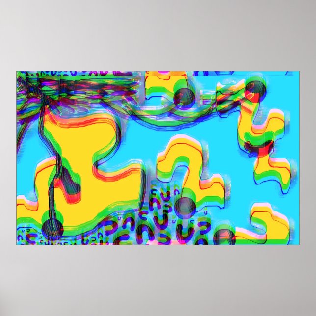 Smältande Memphis-vibbar III Poster (Framsidan)