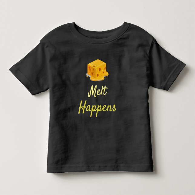 Smältande ost - rolig t-shirt med citat (Framsida)