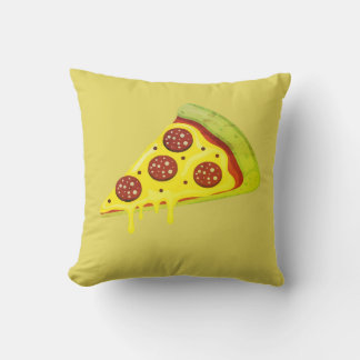 Smältande Ostig Pepperoni Pizzabit Kudde