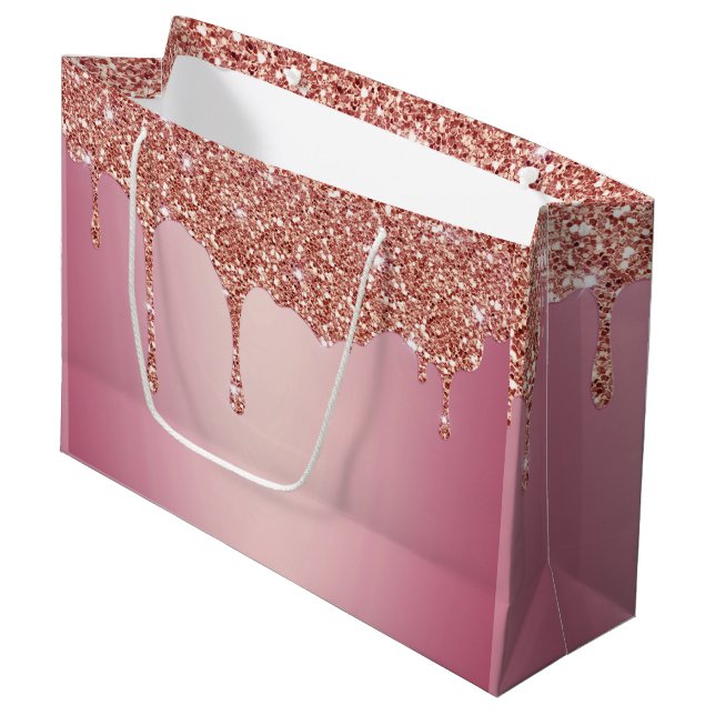 Smältande Rosa Glittrande (Framsidan Vinklad)