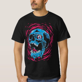 Smältande Skalle: Psykedelisk Skräck T Shirt