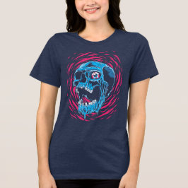 Smältande Skalle: Psykedelisk Skräck T Shirt