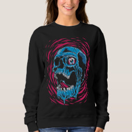 Smältande Skalle: Psykedelisk Skräck T Shirt