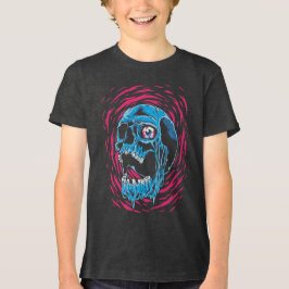 Smältande Skalle: Psykedelisk Skräck T Shirt