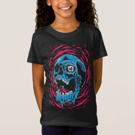 Smältande Skalle: Psykedelisk Skräck T Shirt