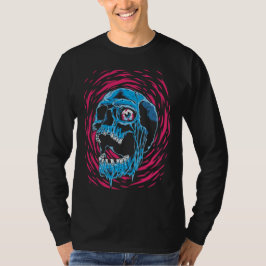 Smältande Skalle: Psykedelisk Skräck T Shirt