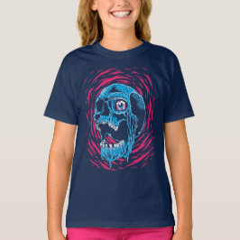 Smältande Skalle: Psykedelisk Skräck T Shirt