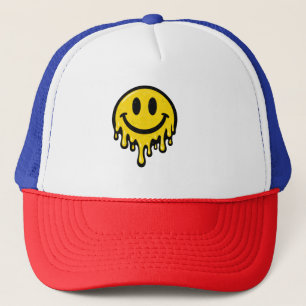 Smältande Smileys Ansikts Skum Trucker Keps