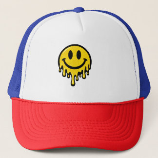 Smältande Smileys Ansikts Skum Trucker Keps