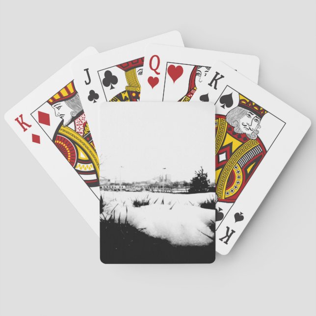 Smältande snö casinokort (Baksidan)