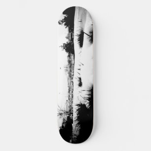 Smältande snö old school skateboard bräda 18 cm