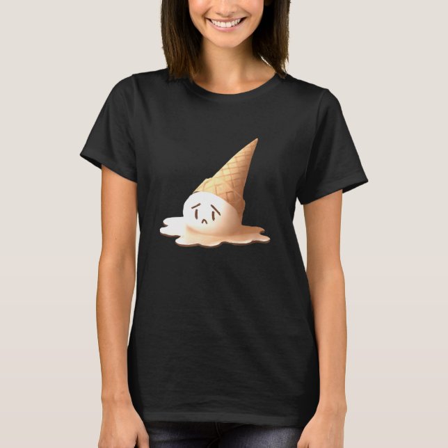 Smältande Sorgig Glass T Shirt (Framsida)