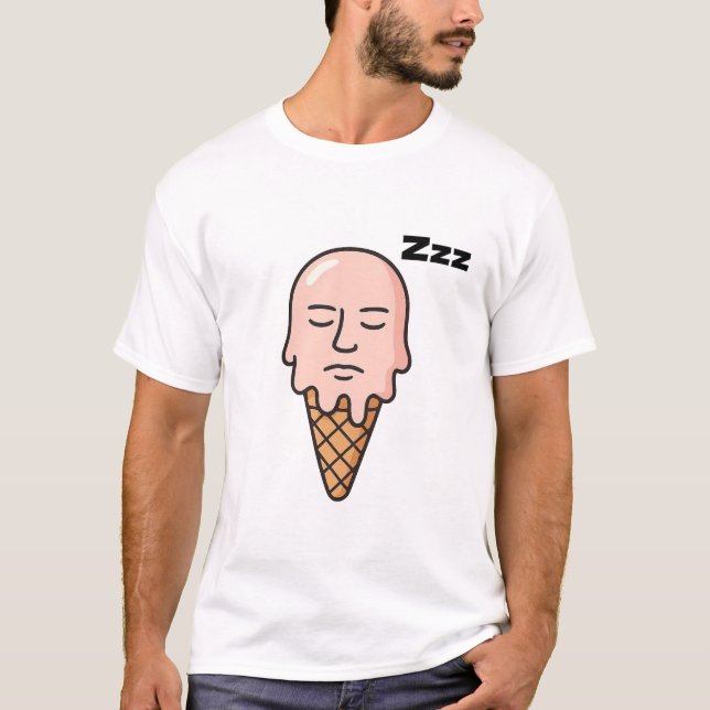 Smältande stämning - sovande glass t shirt (Framsida)