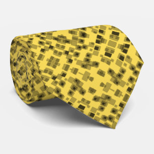 Smältande svarta isbitar på gyllendesign av smör slips