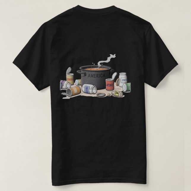 SmältdegelAmerika T-tröja Tee (Design baksida)