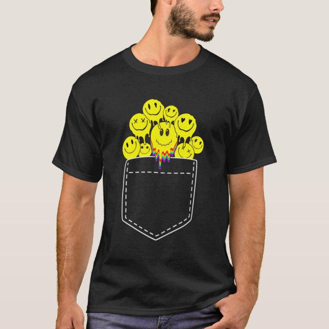 Smälter Acid House Smile i Pockethardcore Tec T Shirt (Framsida)