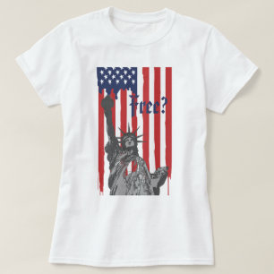 Smälter American Flagga Freedom T Shirt