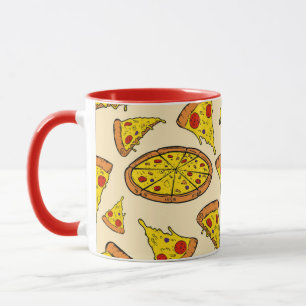 Smälter Cheese Pizza Mönster Mugg