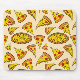 Smälter Cheese Pizza Mönster Musmatta