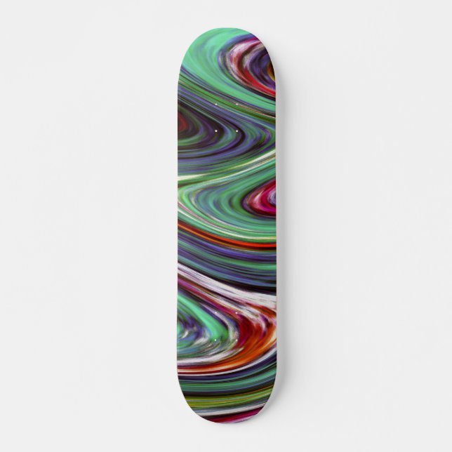 Smälter Färg ~ Skateboard Bräda 19,5 Cm (Framsida)