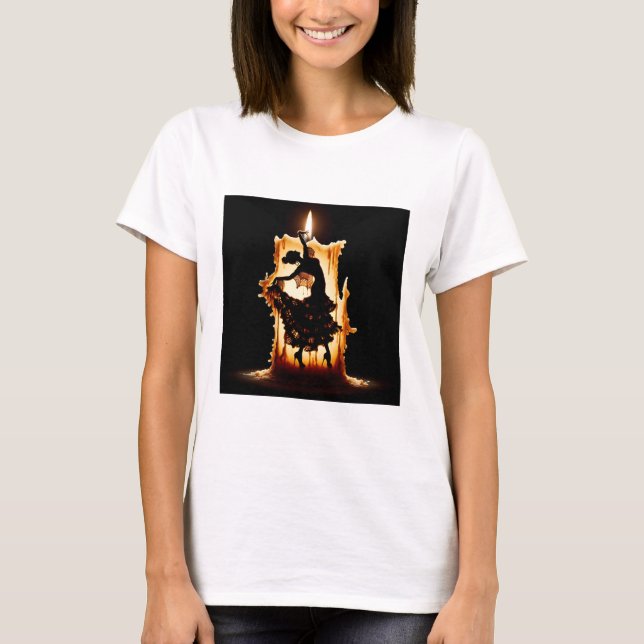Smälter Flamenco Dancer T Shirt (Framsida)