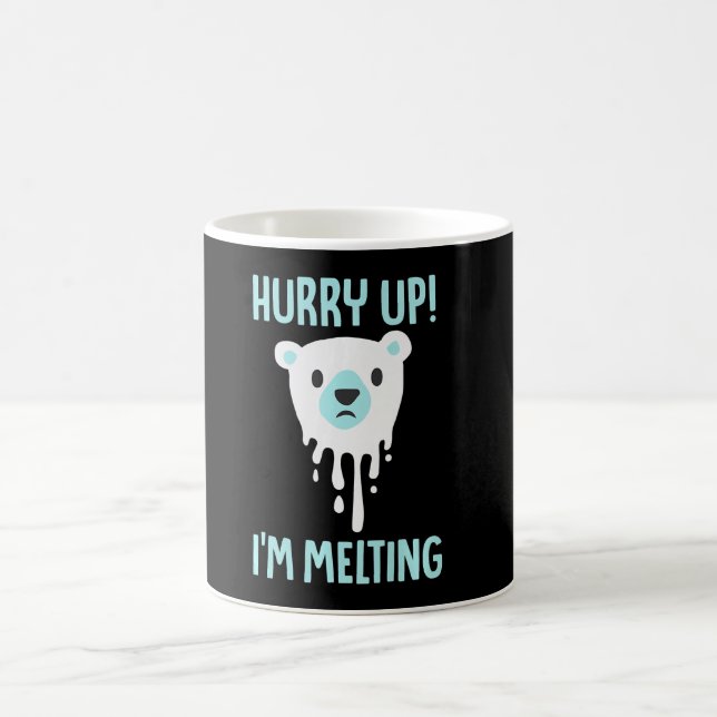 Smälter Ice Climate Change Awareness Animal Lover Kaffemugg (Center)