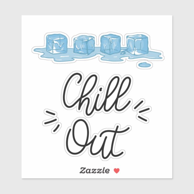 Smälter Ice Cubes Sticker Klistermärken (Ark)