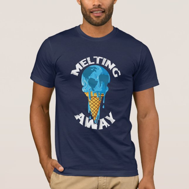 Smälter medvetandet om klimatförändringar i isvärl t shirt (Framsida)