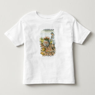 Smälter och rollbesättningguld i det Aztec väld Tee