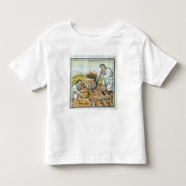 Smälter och rollbesättningguld i det Aztec väldet T Shirt (Framsida)