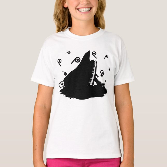 Smälter_Piano T Shirt (Framsida)