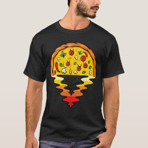 Smälter Pizza Sunset Pizzahohopping Pizza Sli T Shirt